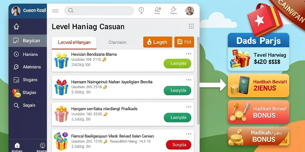 Screenshot menunjukkan beragam permainan taruhan yang tersedia.
