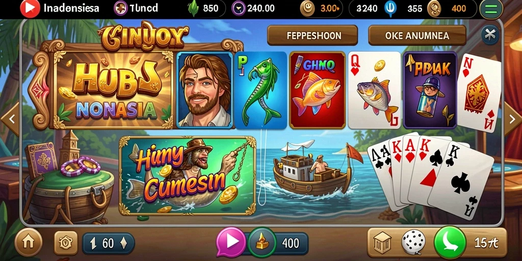 Tampilan halaman utama aplikasi 98SPIN yang menarik.