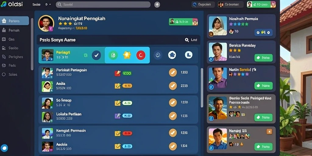 Tampilan antarmuka awal yang menarik dan intuitif.