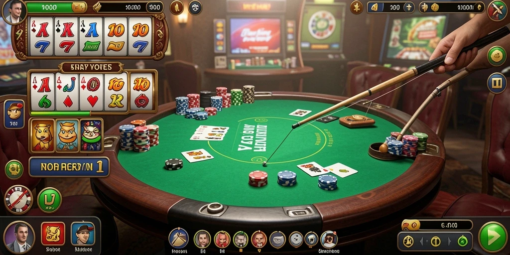 Tampilan utama game dengan karakter yang menarik.